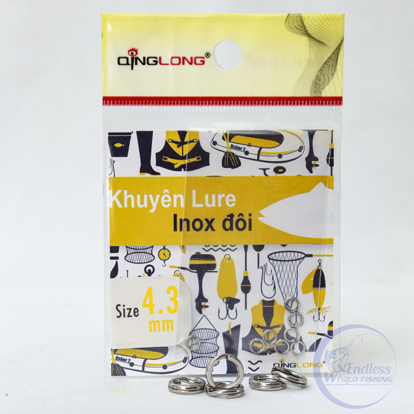 Khuyên lure inox đôi QL