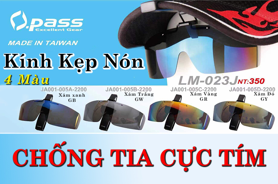 Kính kẹp nón chống tia cực tím