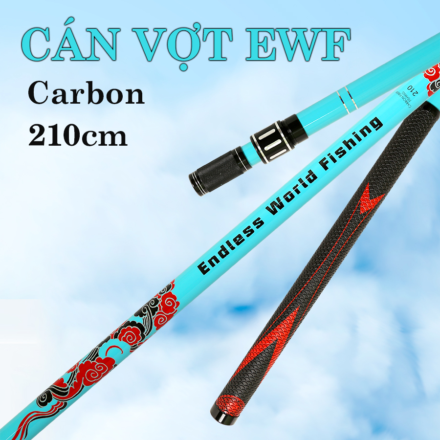 Cán Vợt Carbon EWF 2.1m