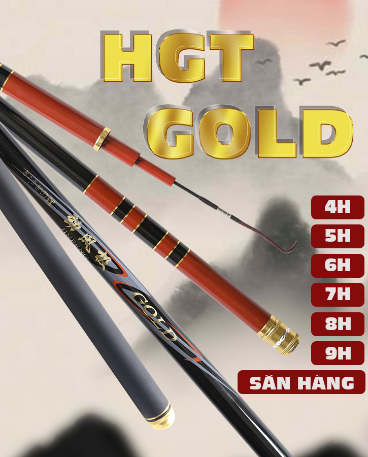 Cần Hoa Gia Thành Gold ( chế độ bảo hành 1 lóng bất kì/ 1 năm )