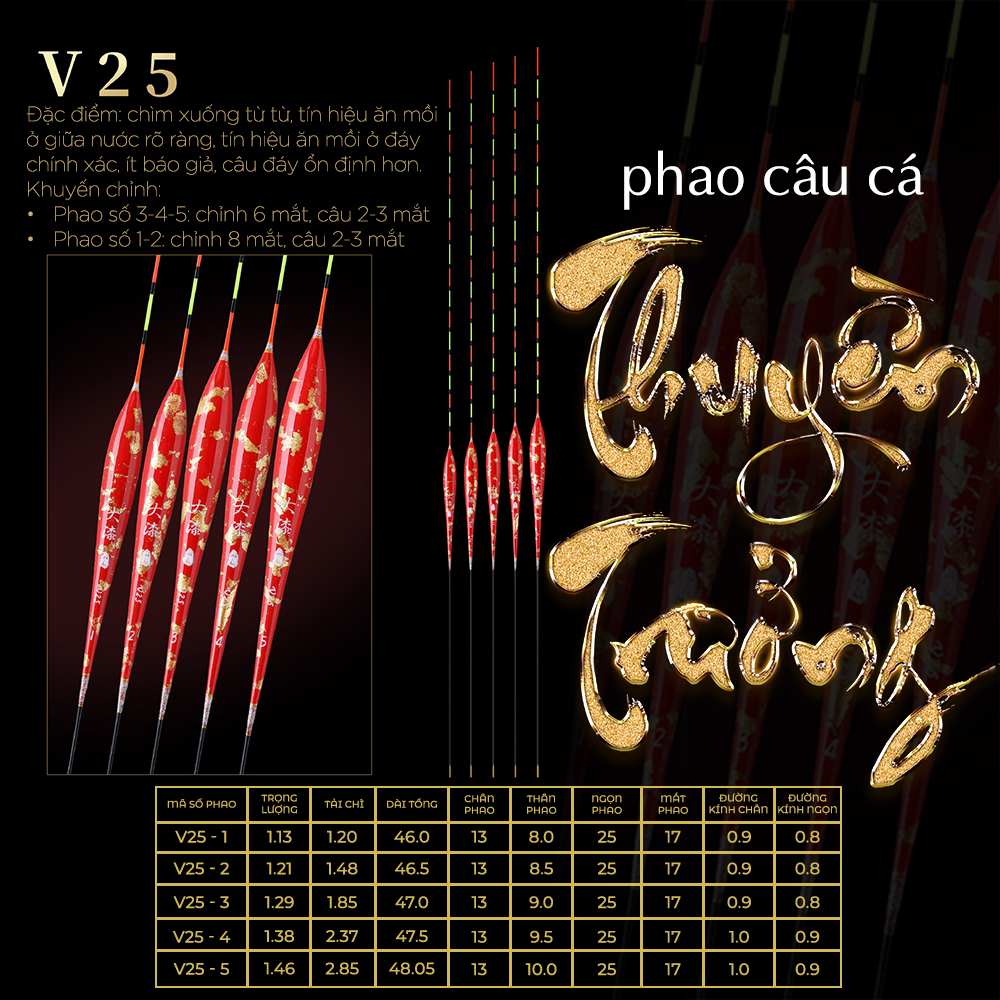 Phao Sơn Mài Mạ Vàng - Mã V25