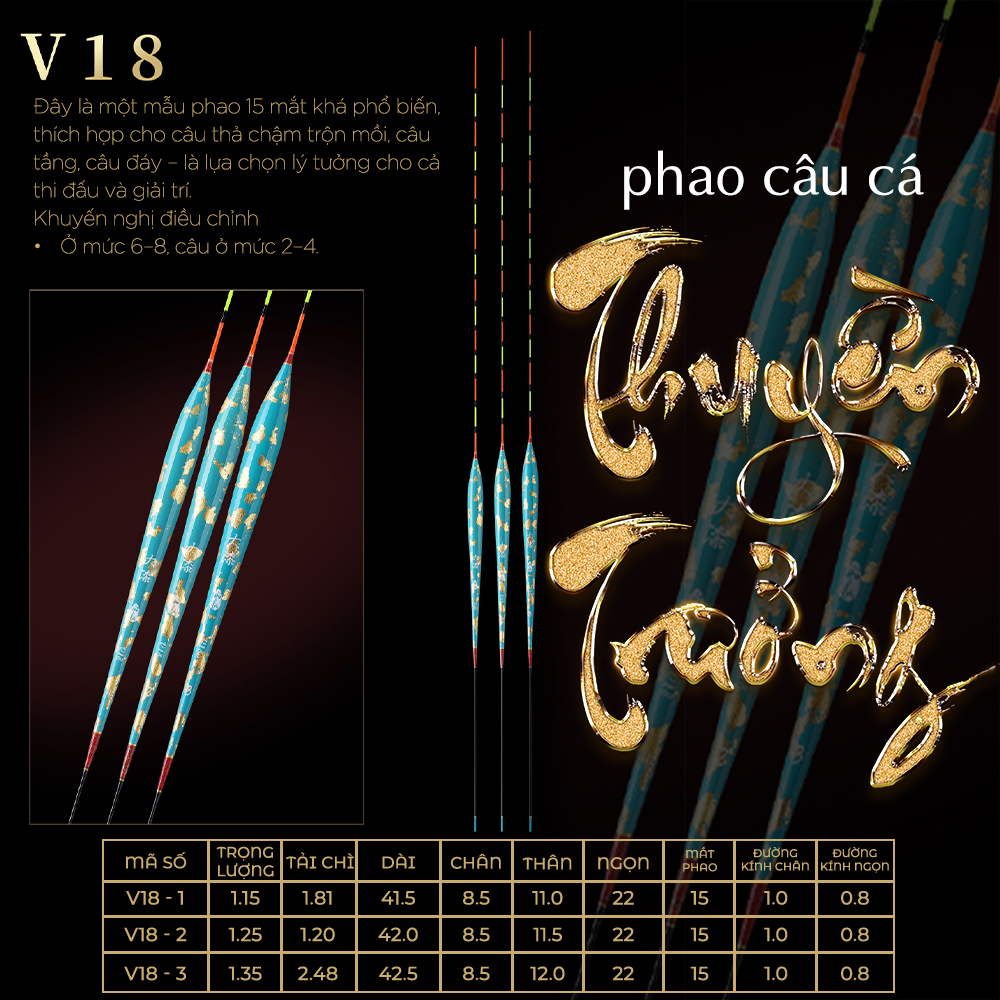 Phao Sơn Mài Mạ Vàng - Mã V18