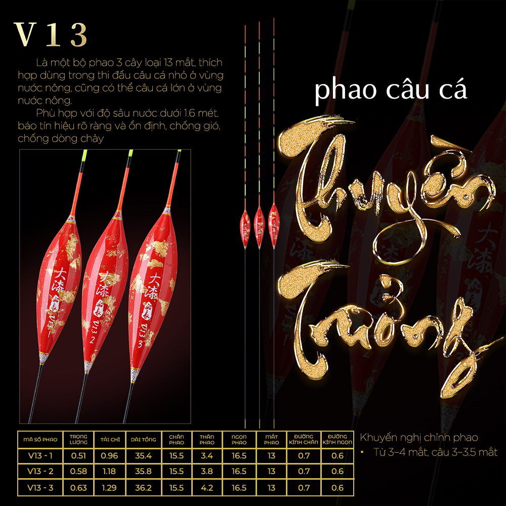 Phao Sơn Mài Mạ Vàng - Mã V13