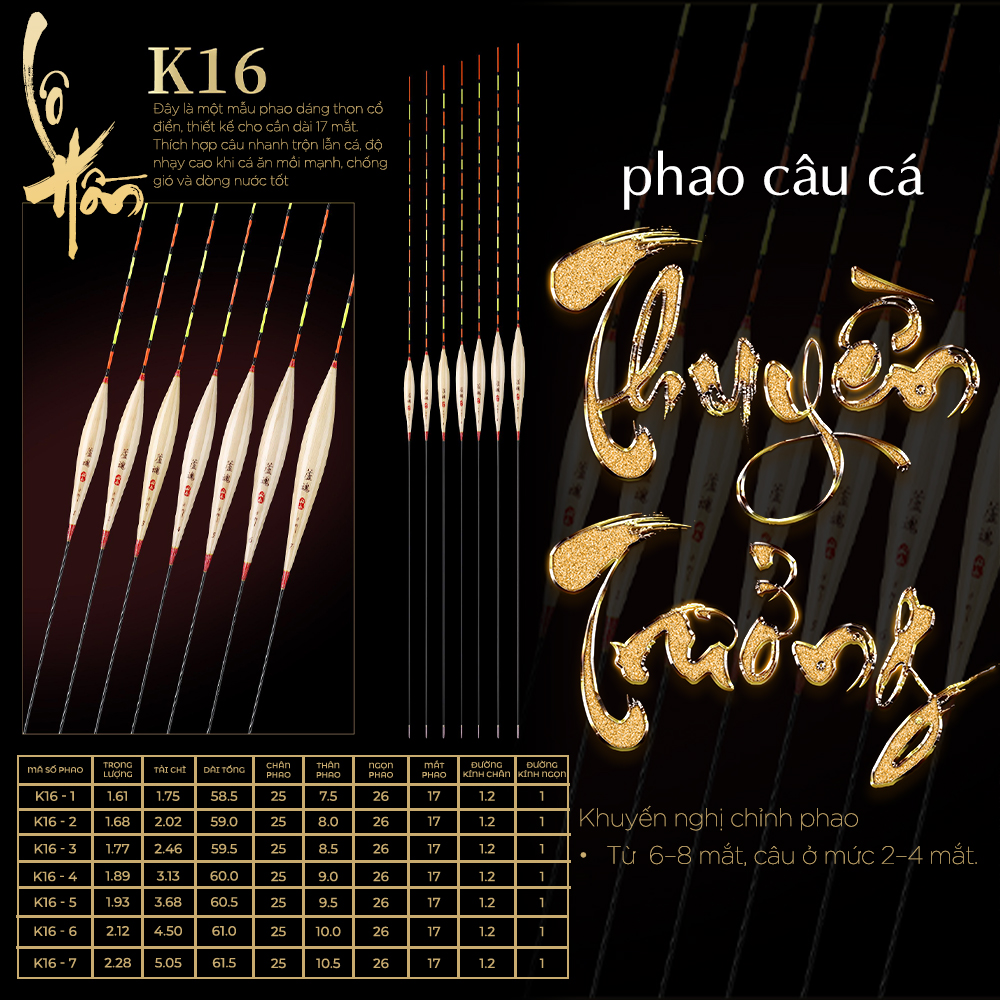 Phao cỏ Thuyền Trưởng - Mã K16