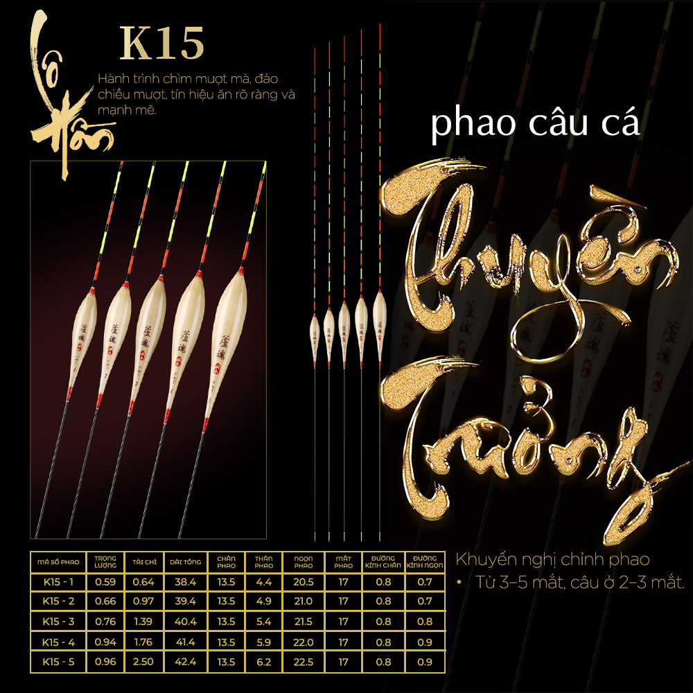 Phao cỏ Thuyền Trưởng - Mã K15