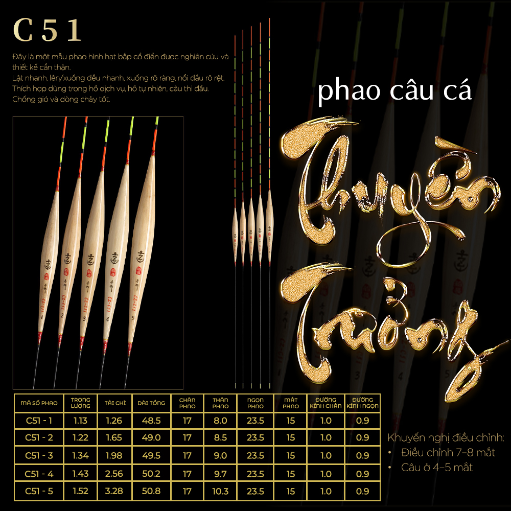 Phao cỏ Thuyền Trưởng - Mã C51