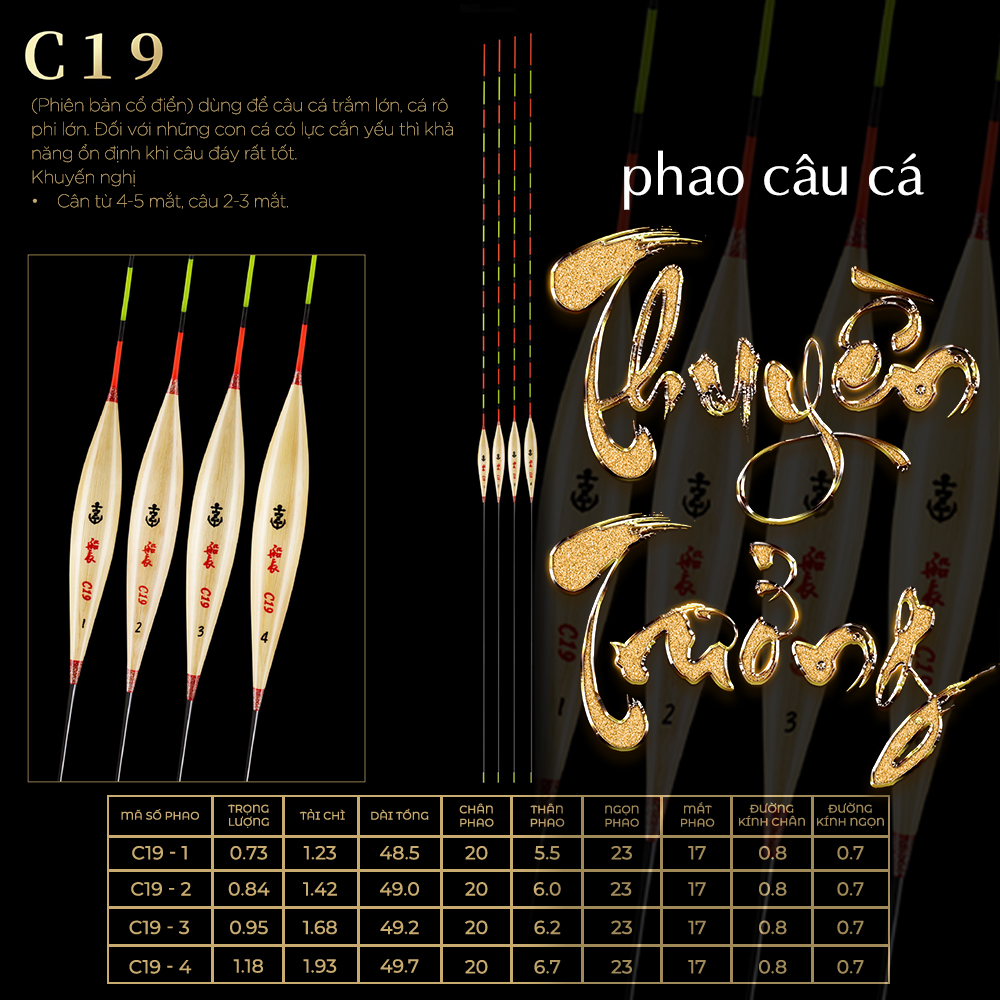 Phao cỏ Thuyền Trưởng - Mã C19