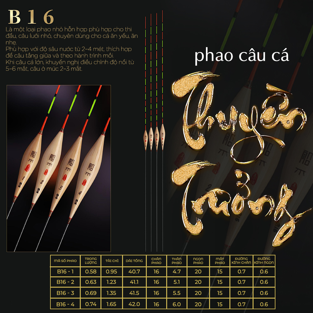 Phao cỏ Thuyền Trưởng - Mã B16